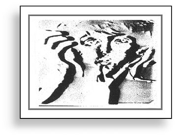 Original electronic painting by Ture Sjolander MONUMENT 1967. (Paul McCartney)
